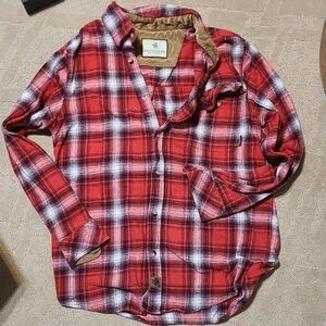 Men's Legendary Whitetail's Red and White Plaid Shirt